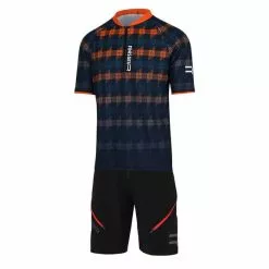 Completo Finisseur Core MTB Tartan Blu Arancione Nero