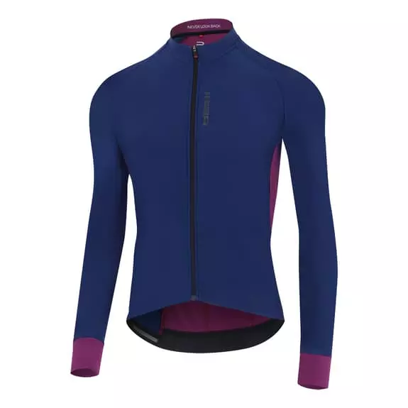 Maglia Finisseur Pro Thermal Manica Lunga Blu Rosso Rubino 1 Maglia Finisseur Pro Thermal Manica Lunga Blu Rosso Rubino