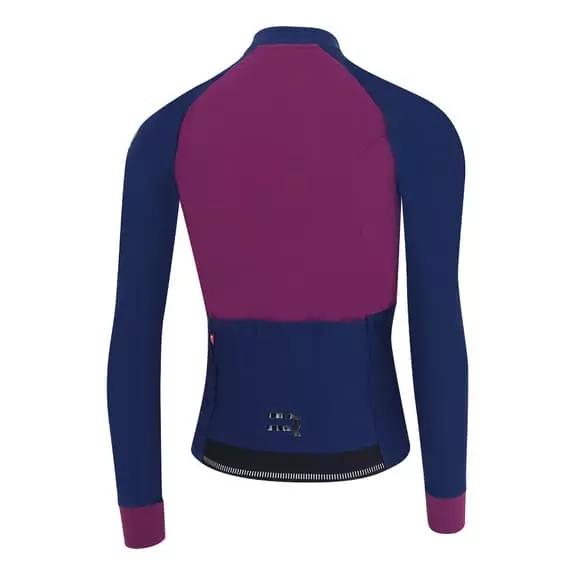 Maglia Finisseur Pro Thermal Manica Lunga Blu Rosso Rubino 2 Maglia Finisseur Pro Thermal Manica Lunga Blu Rosso Rubino - immagine 2