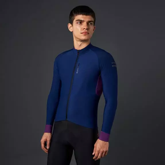 Maglia Finisseur Pro Thermal Manica Lunga Blu Rosso Rubino 4 Maglia Finisseur Pro Thermal Manica Lunga Blu Rosso Rubino - immagine 4