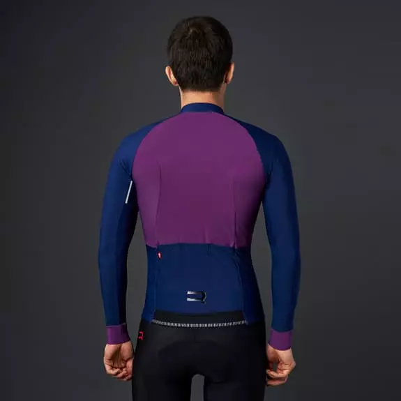 Maglia Finisseur Pro Thermal Manica Lunga Blu Rosso Rubino 5 Maglia Finisseur Pro Thermal Manica Lunga Blu Rosso Rubino - immagine 5