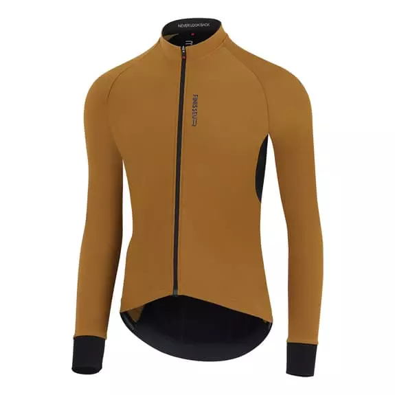 Maglia Finisseur Pro Thermal Manica Lunga Senape Nero 1 Maglia Finisseur Pro Thermal Manica Lunga Senape Nero