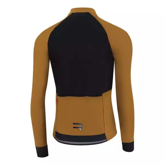 Maglia Finisseur Pro Thermal Manica Lunga Senape Nero 2 Maglia Finisseur Pro Thermal Manica Lunga Senape Nero - immagine 2