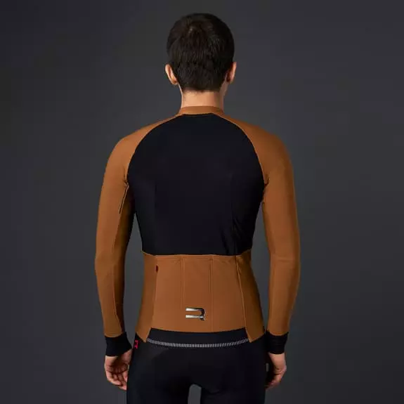 Maglia Finisseur Pro Thermal Manica Lunga Senape Nero 4 Maglia Finisseur Pro Thermal Manica Lunga Senape Nero - immagine 4