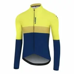 Maglia Finisseur Core Mid Season Streak Manica Lunga Blu Giallo