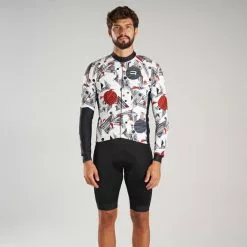 Maglia Finisseur Core Thermal Ink Manica Lunga Bianco Rosso -Negozio online Maglie ciclismo Italia fns c133fw2205 01 001 1