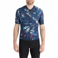 Completo Finisseur Core Leaves Nero Blu -Negozio online Maglie ciclismo Italia fns c133ss2013 03 150