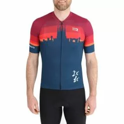 Completo Finisseur Core Barcelona Blu Rosso Rubino -Negozio online Maglie ciclismo Italia fns c133ss2014 01 150
