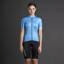 Maglia Finisseur Pro Manica Corta Azzurro Donna -Negozio online Maglie ciclismo Italia fns c133ss2207 02 010