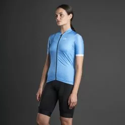 Maglia Finisseur Pro Manica Corta Azzurro Donna -Negozio online Maglie ciclismo Italia fns c133ss2207 02 012