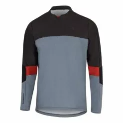 Maglia Finisseur Pro MTB Enduro Line Manica Lunga Grigio Nero