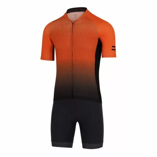Completo Finisseur Core Gradient 2 Arancione Nero -Negozio online Maglie ciclismo Italia fns coregradient2orbk 001