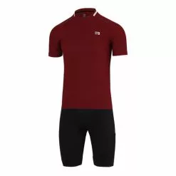 Completo Finisseur Gravel Pro Rosso Rubino Nero