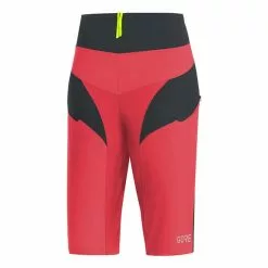 Pantaloni Corti Gore Wear C5 Trail Light Rosa Salmone Nero Donna