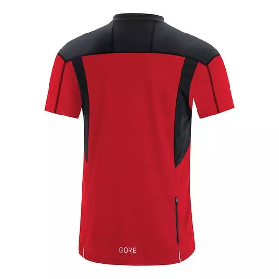 Maglia Gore Wear C3 Half Zip Manica Corta Rosso Nero 2 Maglia Gore Wear C3 Half Zip Manica Corta Rosso Nero - immagine 2