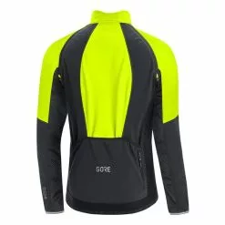 Completo Gore Wear Phantom GORE-TEX INFINIUM™ Maniche Rimovibili C5 Thermo Nero Giallo Fluo -Negozio online Maglie ciclismo Italia gow 1006450899 002 1