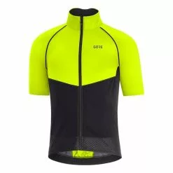 Completo Gore Wear Phantom GORE-TEX INFINIUM™ Maniche Rimovibili C5 Thermo Nero Giallo Fluo -Negozio online Maglie ciclismo Italia gow 1006450899 003 1