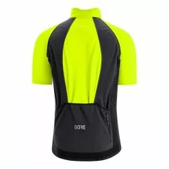 Completo Gore Wear Phantom GORE-TEX INFINIUM™ Maniche Rimovibili C5 Thermo Nero Giallo Fluo -Negozio online Maglie ciclismo Italia gow 1006450899 004 1