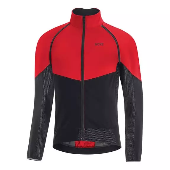 Completo Gore Wear Phantom GORE-TEX INFINIUM™ Maniche Rimovibili C3 Thermo Nero Rosso 2 Completo Gore Wear Phantom GORE-TEX INFINIUM™ Maniche Rimovibili C3 Thermo Nero Rosso - immagine 2