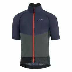 Completo Gore Wear Phantom GORE-TEX INFINIUM™ Maniche Rimovibili C5 Thermo Grigio Scuro Rosso Blu Nero -Negozio online Maglie ciclismo Italia gow 100645aubb 003