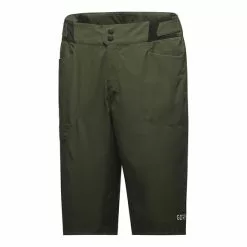 Pantaloni Corti Gore Wear Passion Senza Fondello Verde Oliva Scuro