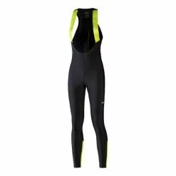 Calzamaglia Gore Wear Progress Thermo + Nero Giallo Fluo Donna
