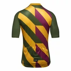 Gore Wear Maglia GOREWEAR Signal Manica Corta Verde Scuro Giallo Lilla -Negozio online Maglie ciclismo Italia gow 100935bhbj 003