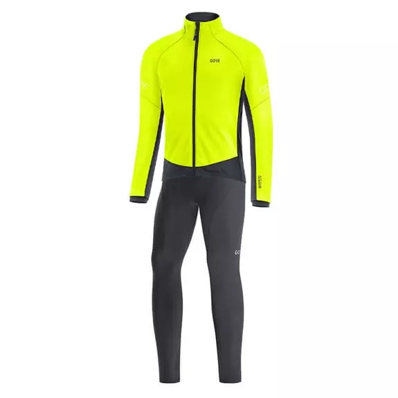 Completo Gore Wear C3 Thermo GORE-TEX INFINIUM™ Nero Giallo Fluo 1 Completo Gore Wear C3 Thermo GORE-TEX INFINIUM™ Nero Giallo Fluo