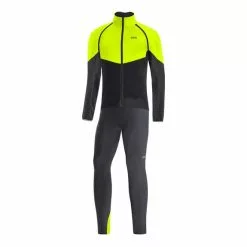 Completo Gore Wear Phantom GORE-TEX INFINIUM™ Maniche Rimovibili C3 Thermo Giallo Neon Nero