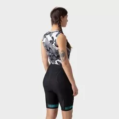 ALE Pantaloncini Alé Strada Nero Turchese Donna -Negozio online Maglie ciclismo Italia l20046118 strada lady shorts 3