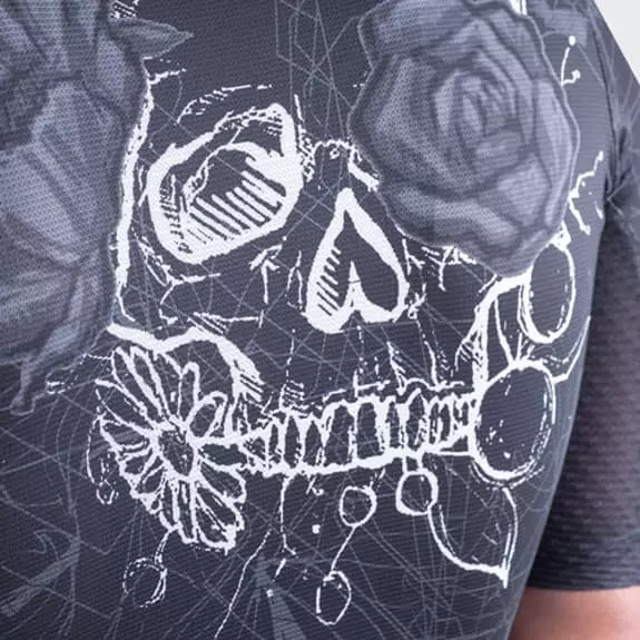 ALE Maglia Alé PRR Skull Manica Corta Nero Bianco 6 ALE Maglia Alé PRR Skull Manica Corta Nero Bianco - immagine 6