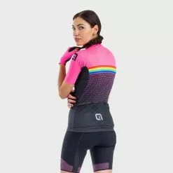 ALE Maglia Alé PRS Bridge Manica Corta Rosa Nero Multicolor Donna -Negozio online Maglie ciclismo Italia l21109543 2