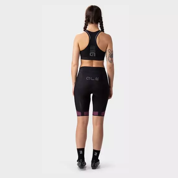 ALE Pantaloncini Alé PRS Master 2.0 Nero Rosa Donna 5 ALE Pantaloncini Alé PRS Master 2.0 Nero Rosa Donna - immagine 5