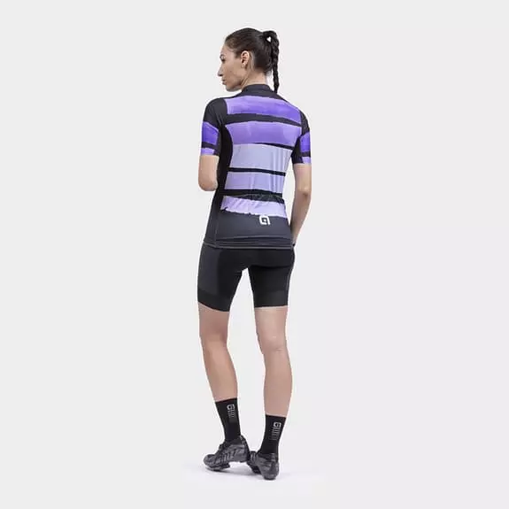 ALE Maglia Alé PRS Track Manica Corta Violetto Nero Donna 3 ALE Maglia Alé PRS Track Manica Corta Violetto Nero Donna - immagine 3