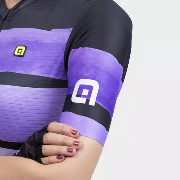 ALE Maglia Alé PRS Track Manica Corta Violetto Nero Donna 6 ALE Maglia Alé PRS Track Manica Corta Violetto Nero Donna - immagine 6