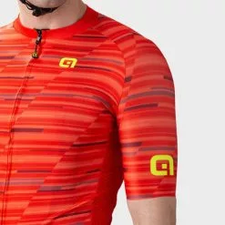 ALE Maglia Alé Solid Step Manica Corta Rosso Chiaro -Negozio online Maglie ciclismo Italia l22194405 step jersey uomo 6