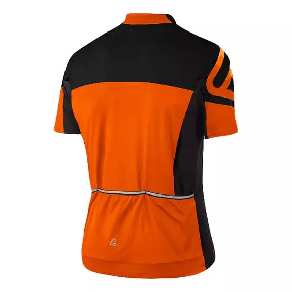 Loeffler Maglia Löffler Full Zip Messenger Manica Corta Arancione Nero 2 Loeffler Maglia Löffler Full Zip Messenger Manica Corta Arancione Nero - immagine 2