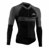 Maglia Lurbel Horizon Manica Lunga Nero Grigio Scuro