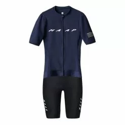 Completo MAAP Evade Pro Base Team Evo Blu Navy Nero Donna