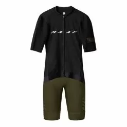 Completo MAAP Evade Pro Base Team Evo Nero Verde Oliva