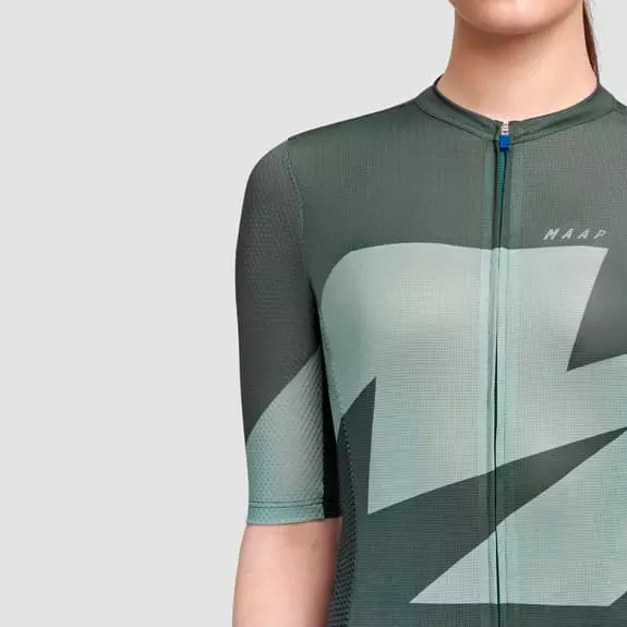 Maglia MAAP Evolve Pro Air Manica Corta Verde Scuro Grigio-blu Donna 4 Maglia MAAP Evolve Pro Air Manica Corta Verde Scuro Grigio-blu Donna - immagine 4
