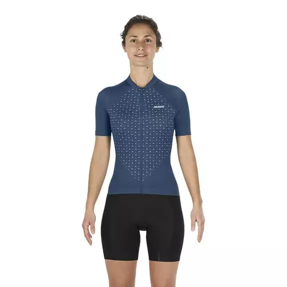 Maglia Mavic Sequence Manica Corta Blu Donna 3 Maglia Mavic Sequence Manica Corta Blu Donna - immagine 3