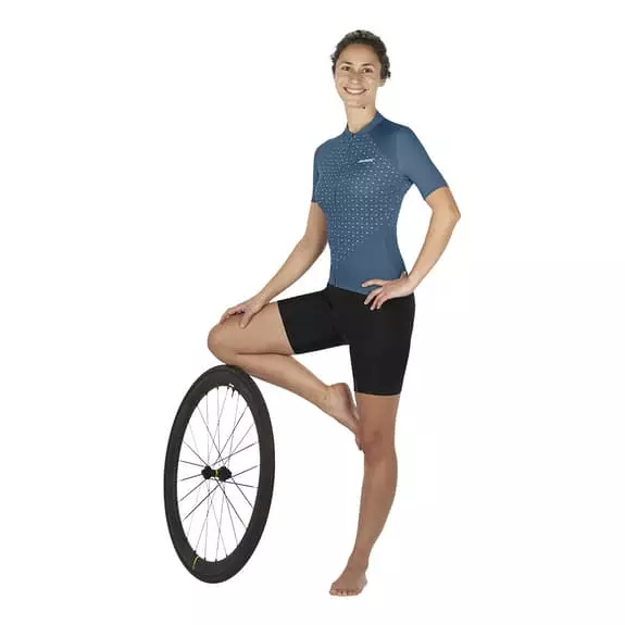 Maglia Mavic Sequence Manica Corta Blu Donna 4 Maglia Mavic Sequence Manica Corta Blu Donna - immagine 4