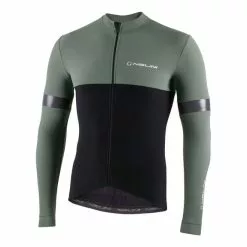 Maglia Nalini New Warm Reflex Manica Lunga Nero Verde Grigiastro
