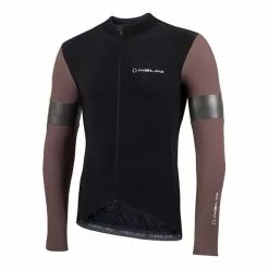Maglia Nalini Warm Reflex Manica Lunga Nero Lilla Chiaro