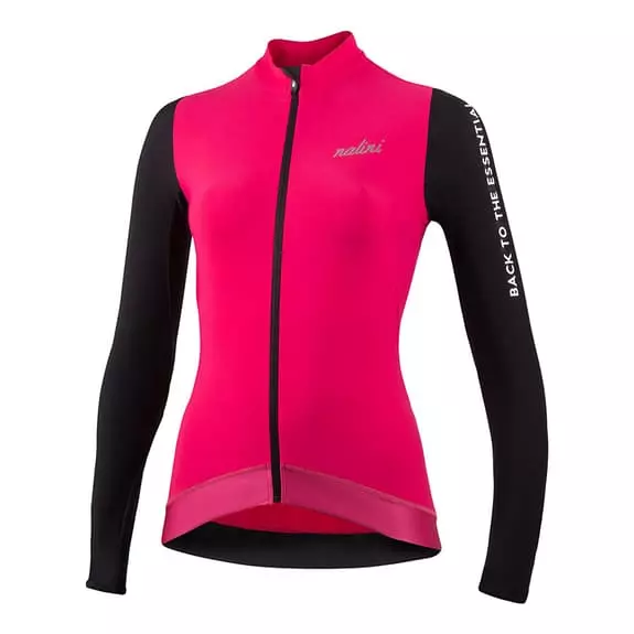 Maglia Nalini Lady Fit Manica Lunga Rosa Nero Donna 1 Maglia Nalini Lady Fit Manica Lunga Rosa Nero Donna