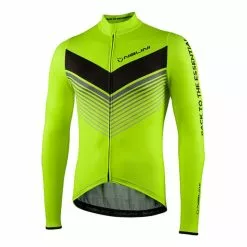 Maglia Nalini Fit Manica Lunga Giallo Fluo Nero