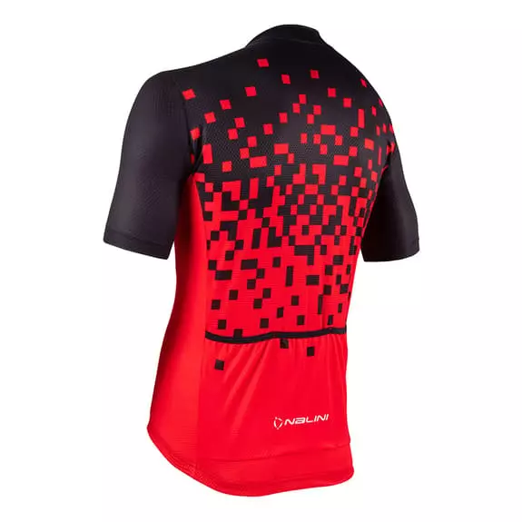 Maglia Nalini New Atlanta Manica Corta Nero Rosso 2 Maglia Nalini New Atlanta Manica Corta Nero Rosso - immagine 2
