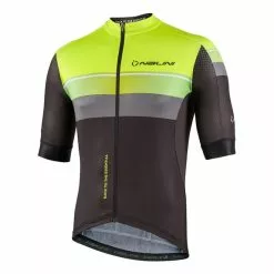 Maglia Nalini New Speed Manica Corta Nero Giallo Fluo