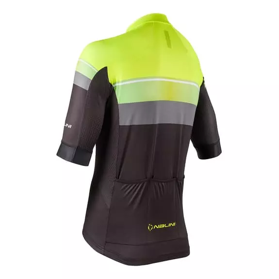 Maglia Nalini New Speed Manica Corta Nero Giallo Fluo 2 Maglia Nalini New Speed Manica Corta Nero Giallo Fluo - immagine 2